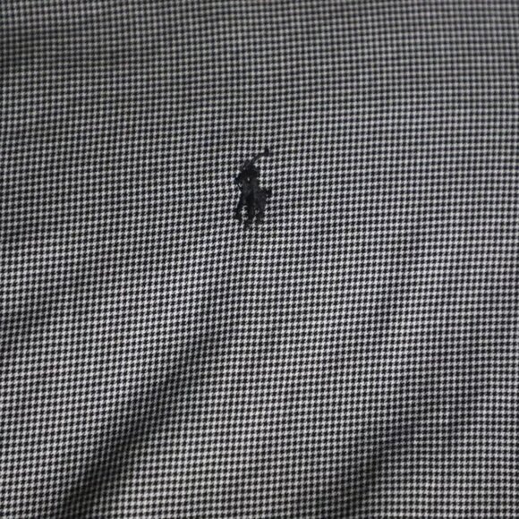 Ralph Lauren Golf Blake ButtonUp Shirt Men Gray Houndstooth Pony Logo Embroidery - Picture 3 of 10